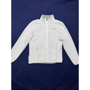 The North Face Fuzzy Groveland Sherpa Zip Up Jacket Women's Sz S P White